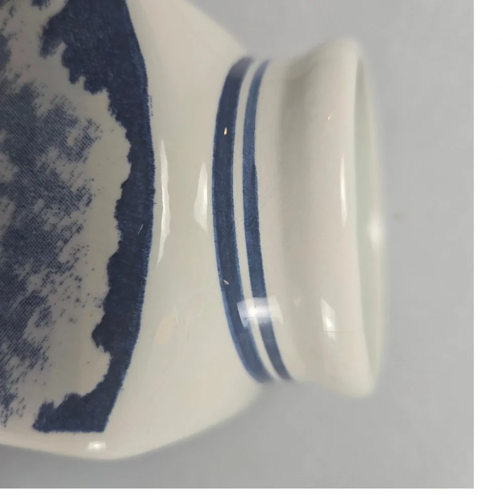 Vintage Delfts Blauw Condiment Set 2 Jars And Tray Hand Painted, Holland